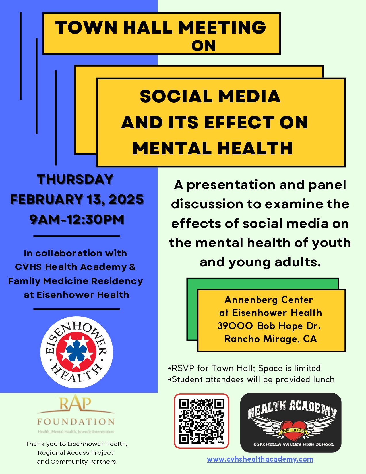 Social Effects on Mental Health Town Hall